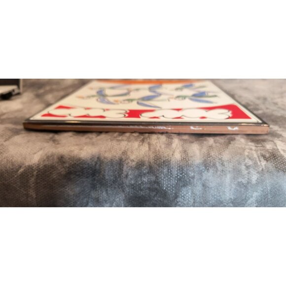 Ettore Style Ceramic Wall Art Tile With Birds & Clouds Design - Picture 4 of 5